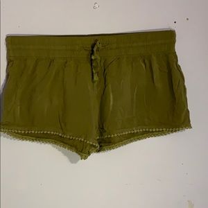 Flowy green shorts